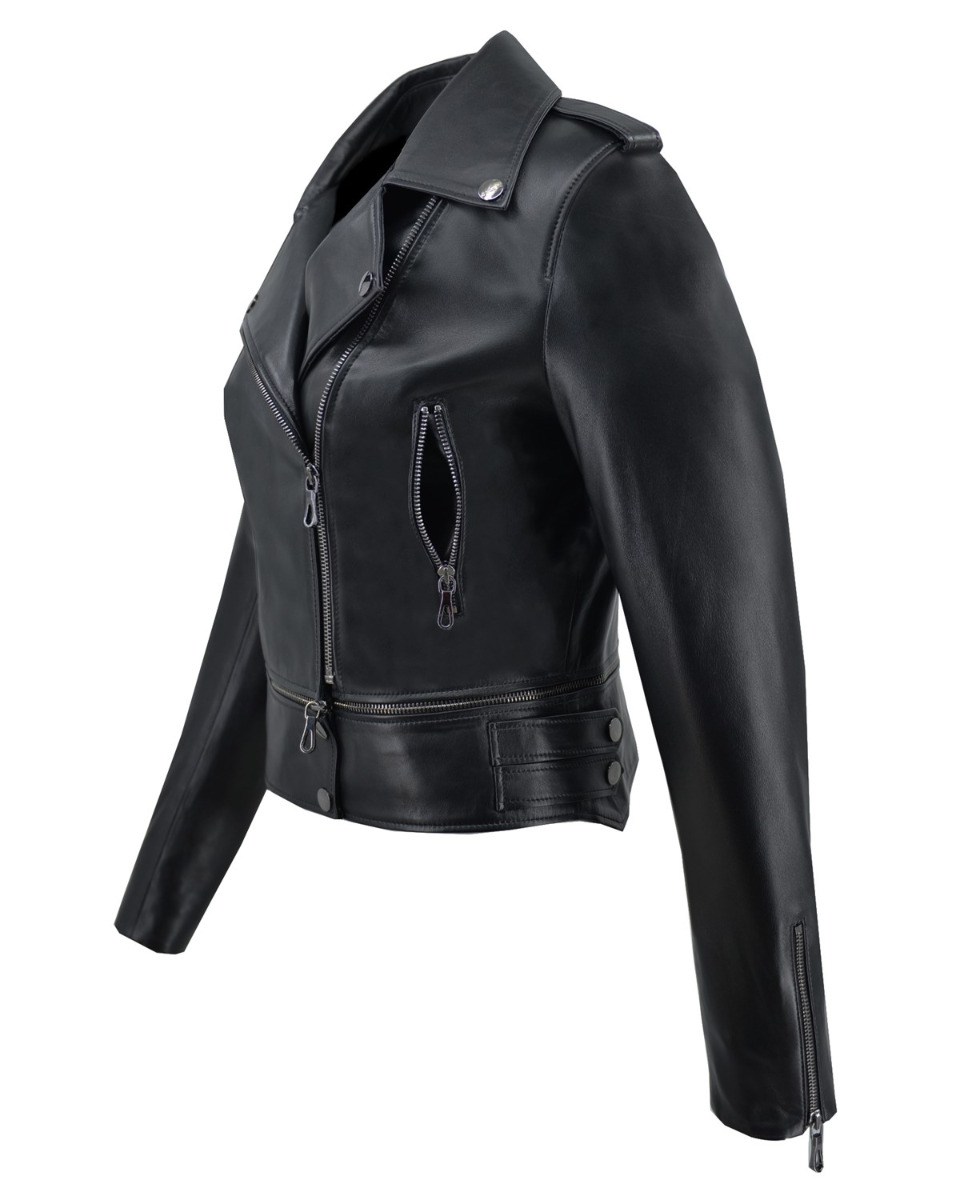 ΔΕΡΜΑΤΙΝΟ ΓΥΝΑΙΚΕΙΟ ΜΠΟΥΦΑΝ ΚΩΔΙΚΟΣ: 05-W-PLIP (BLACK) - Image 5