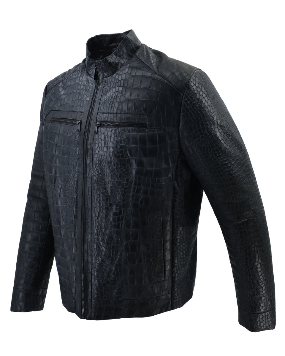 ΔΕΡΜΑΤΙΝΟ ΑΝΔΡΙΚΟ ΜΠΟΥΦΑΝ ΚΩΔΙΚΟΣ: 07-M-6345 (BLACK-CROCODIL) - Image 6