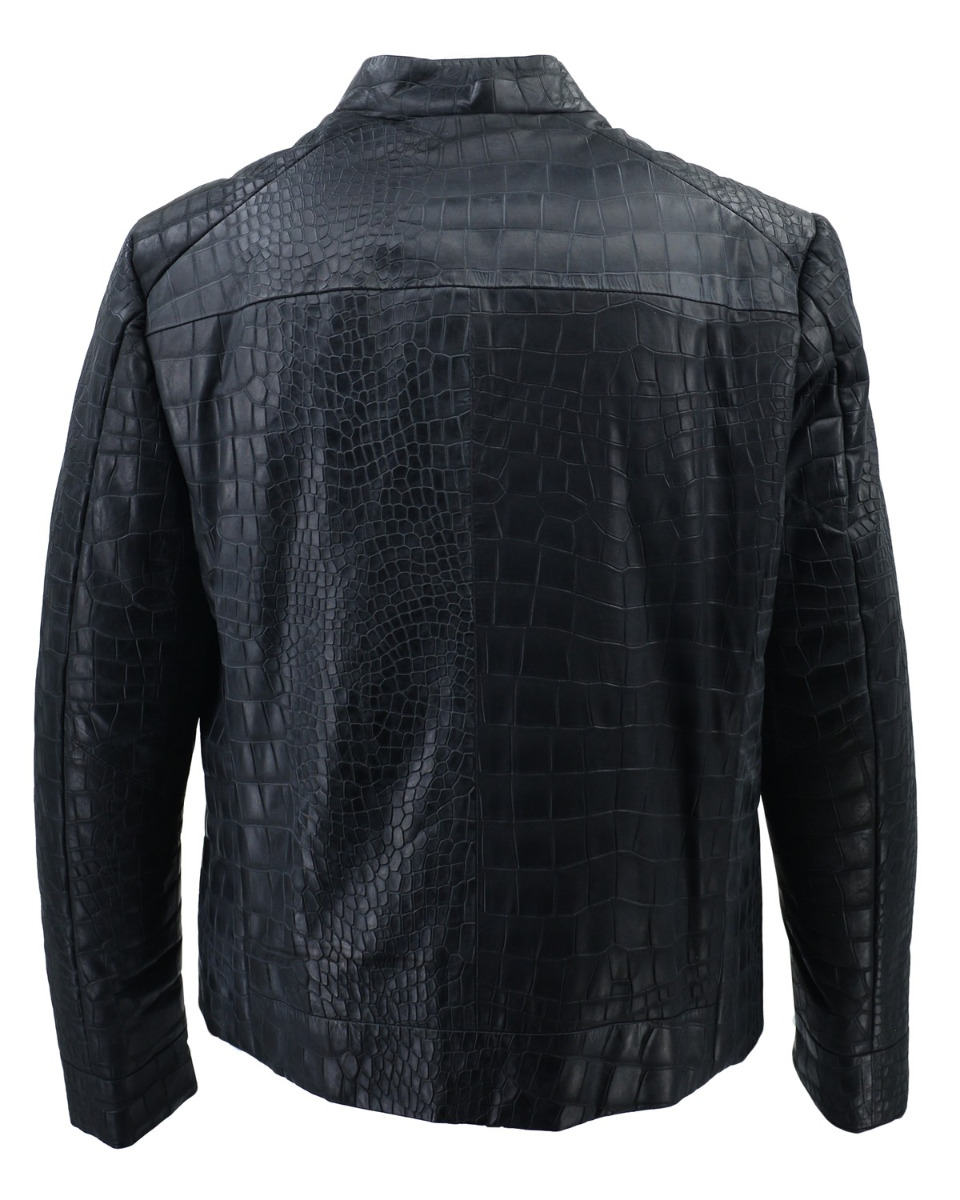 ΔΕΡΜΑΤΙΝΟ ΑΝΔΡΙΚΟ ΜΠΟΥΦΑΝ ΚΩΔΙΚΟΣ: 07-M-6345 (BLACK-CROCODIL) - Image 7