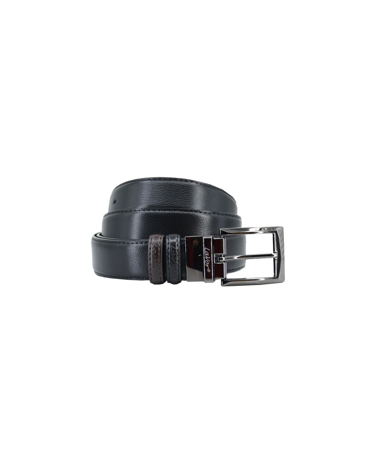 ΔΕΡΜΑΤΙΝΗ ΖΩΝΗ ΔΙΠΛΗΣ ΟΨΗΣ ΚΩΔΙΚΟΣ: 29-BELT-1-81 (BLACK-BROWN) - Image 5