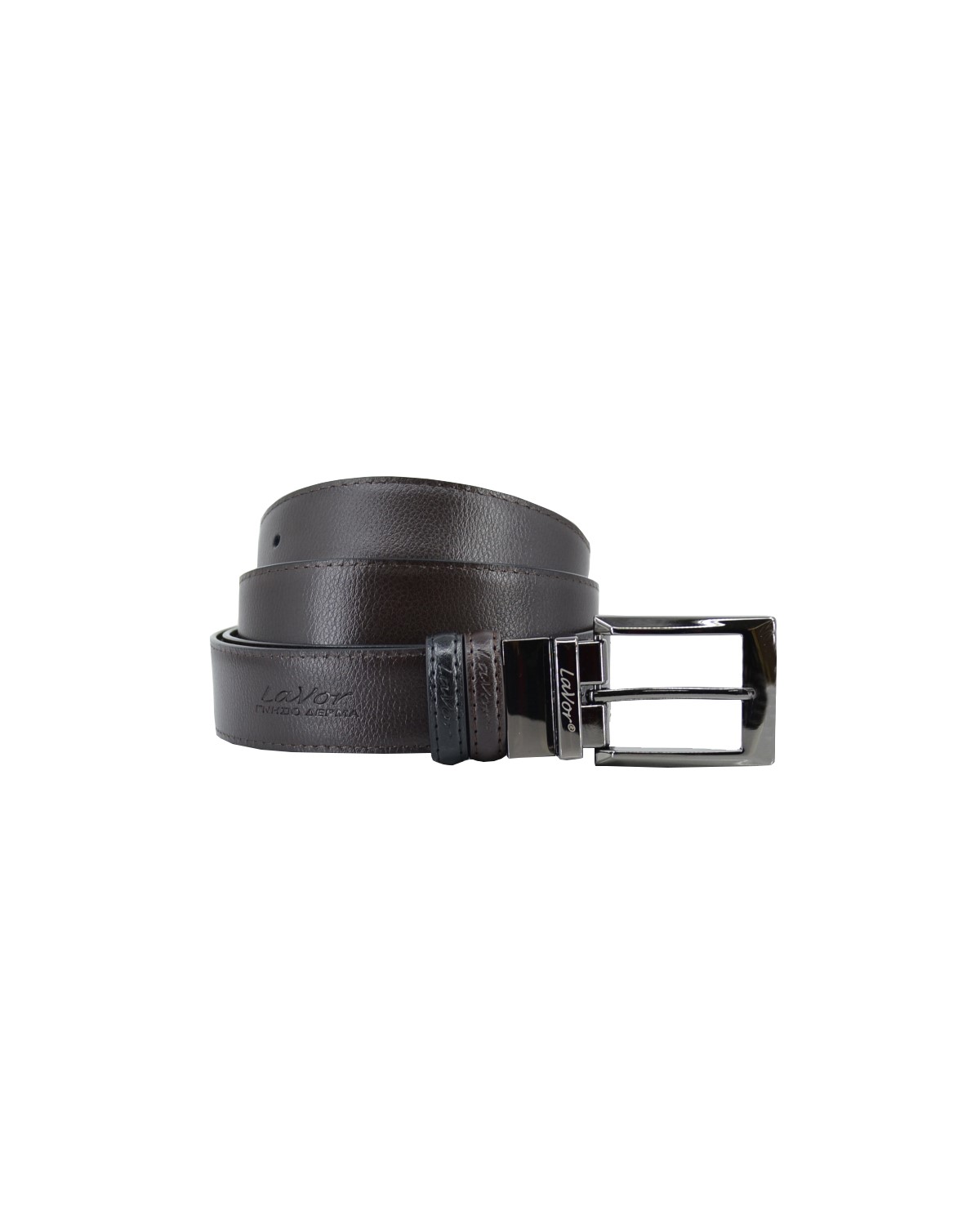 ΔΕΡΜΑΤΙΝΗ ΖΩΝΗ ΔΙΠΛΗΣ ΟΨΗΣ ΚΩΔΙΚΟΣ: 29-BELT-1-81 (BLACK-BROWN) - Image 6
