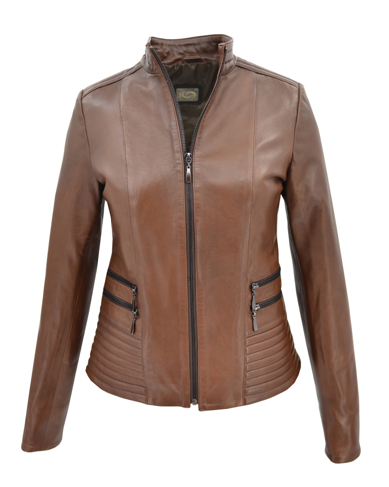 ΔΕΡΜΑΤΙΝΟ ΓΥΝΑΙΚΕΙΟ ΜΠΟΥΦΑΝ ΚΩΔΙΚΟΣ: 05-W-FOUR ZIP (BROWN-ANTIQUE) - Image 3