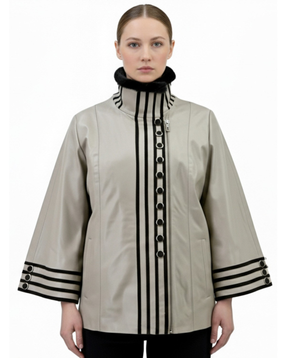 ΔΕΡΜΑΤΙΝΗ ΓΥΝΑΙΚΕΙΑ ΖΑΚΕΤΑ ΚΩΔΙΚΟΣ: 07-W-1925-FUR (VISON)