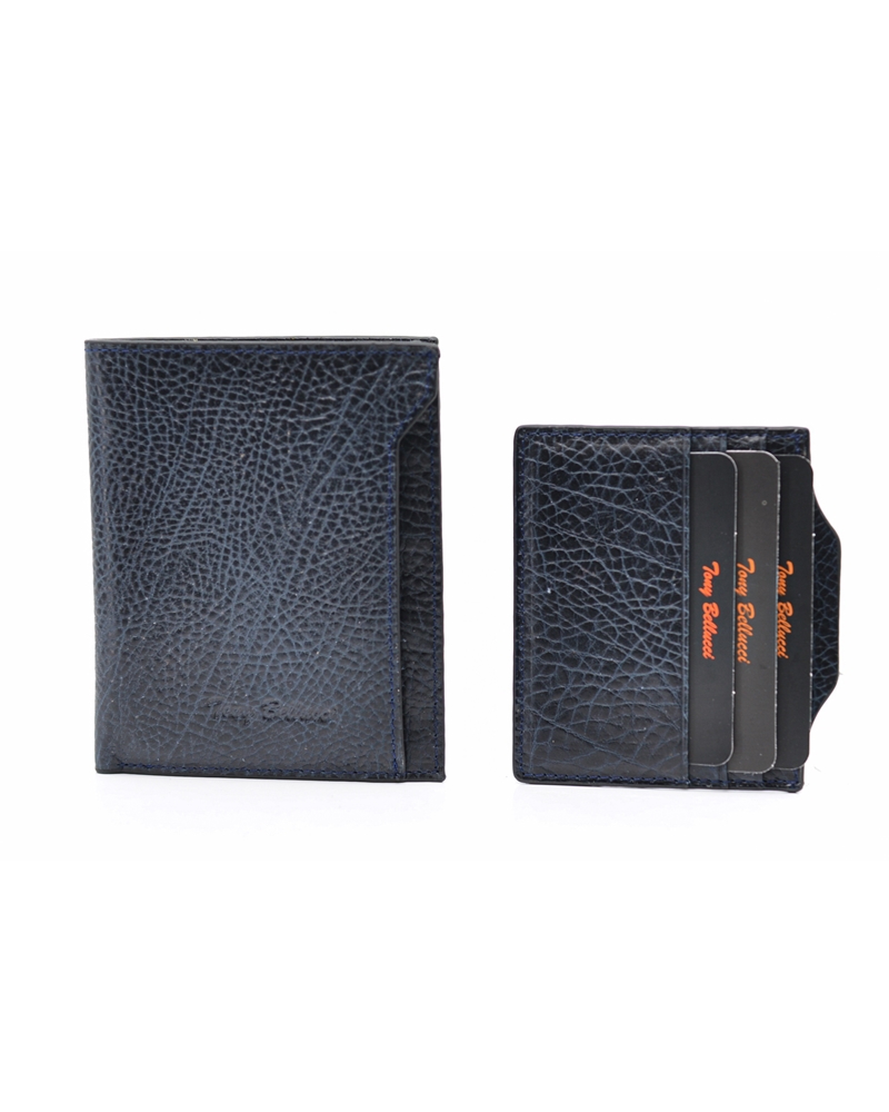 ΔΕΡΜΑΤΙΝΟ ΠΟΡΤΟΦΟΛΙ ΚΩΔΙΚΟΣ: 05-WALLET-T-150-894 (D.BLUE) - Image 3