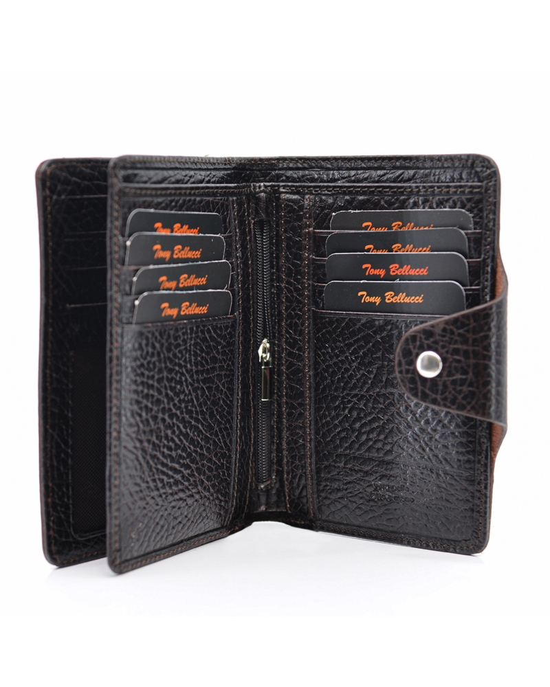 ΔΕΡΜΑΤΙΝΟ ΠΟΡΤΟΦΟΛΙ ΚΩΔΙΚΟΣ: 05-WALLET-T-713-886 (D.BROWN) - Image 4