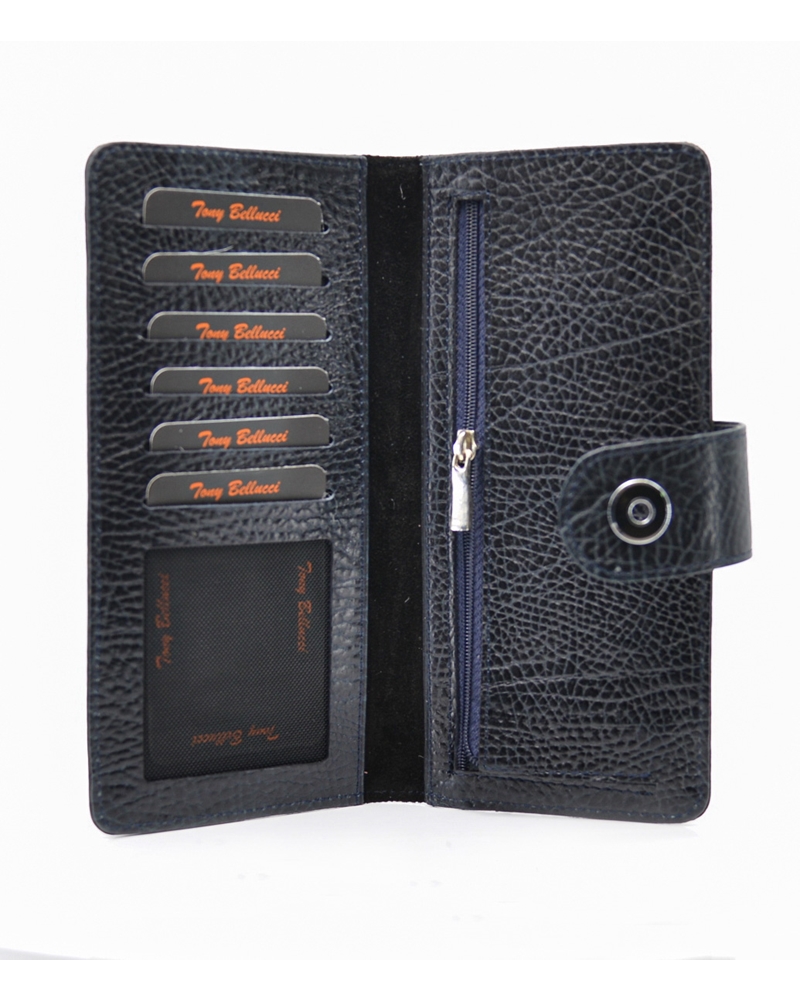 ΔΕΡΜΑΤΙΝΟ ΠΟΡΤΟΦΟΛΙ ΚΩΔΙΚΟΣ: 05-WALLET-T-715-894 (D.BLUE) - Image 3
