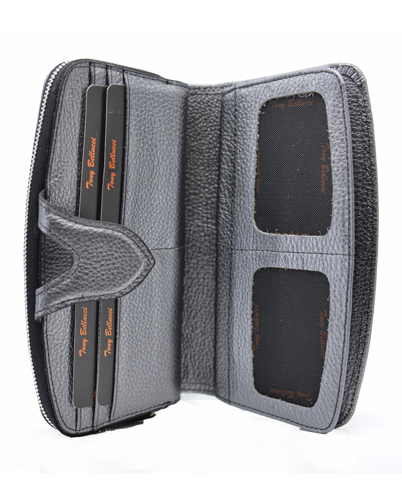 ΔΕΡΜΑΤΙΝΟ ΠΟΡΤΟΦΟΛΙ ΚΩΔΙΚΟΣ: 05-WALLET-T-880-1033 (SILVER) - Image 4