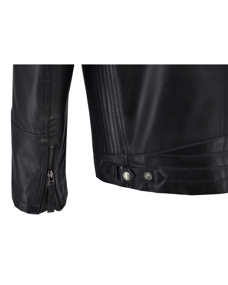 ΔΕΡΜΑΤΙΝΟ ΑΝΔΡΙΚΟ ΜΠΟΥΦΑΝ ΚΩΔΙΚΟΣ: 14-M-JOHNY-HOOD (BLACK) - Image 7