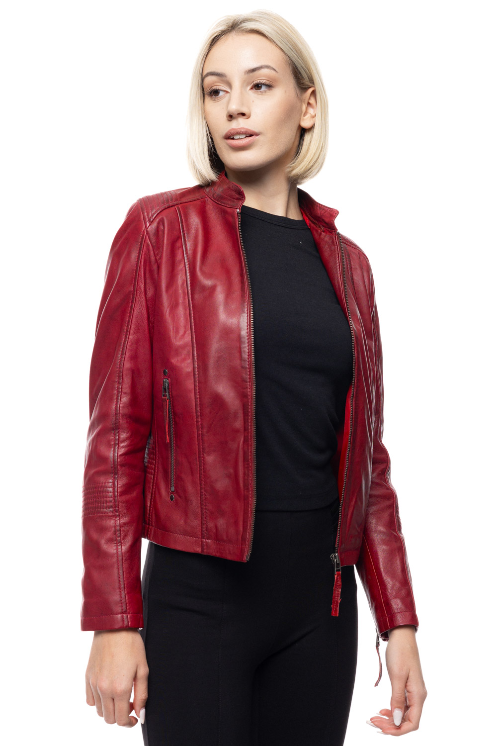 ΔΕΡΜΑΤΙΝΟ ΓΥΝΑΙΚΕΙΟ ΜΠΟΥΦΑΝ ΚΩΔΙΚΟΣ: 14-W-LEXA (RED) - Image 7
