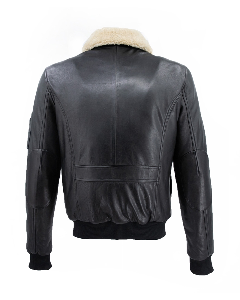 ΔΕΡΜΑΤΙΝΟ ΑΝΔΡΙΚΟ ΜΠΟΥΦΑΝ ΚΩΔΙΚΟΣ:37-M-PILOT (BLACK) - Image 9