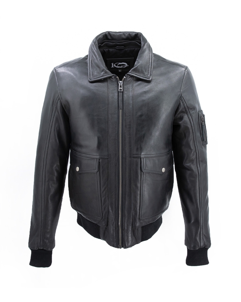 ΔΕΡΜΑΤΙΝΟ ΑΝΔΡΙΚΟ ΜΠΟΥΦΑΝ ΚΩΔΙΚΟΣ:37-M-PILOT (BLACK) - Image 10