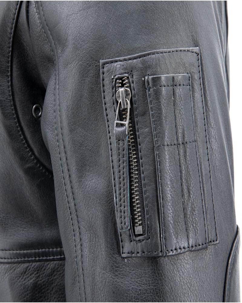 ΔΕΡΜΑΤΙΝΟ ΑΝΔΡΙΚΟ ΜΠΟΥΦΑΝ ΚΩΔΙΚΟΣ:37-M-PILOT (BLACK) - Image 12