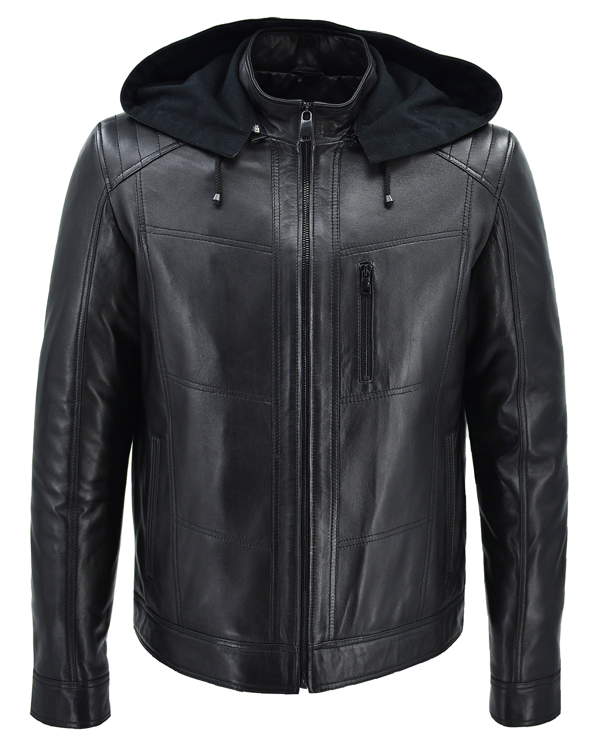 ΔΕΡΜΑΤΙΝΟ ΑΝΔΡΙΚΟ ΜΠΟΥΦΑΝ ΚΩΔΙΚΟΣ: 07-M-E-04HOOD-EC (BLACK)