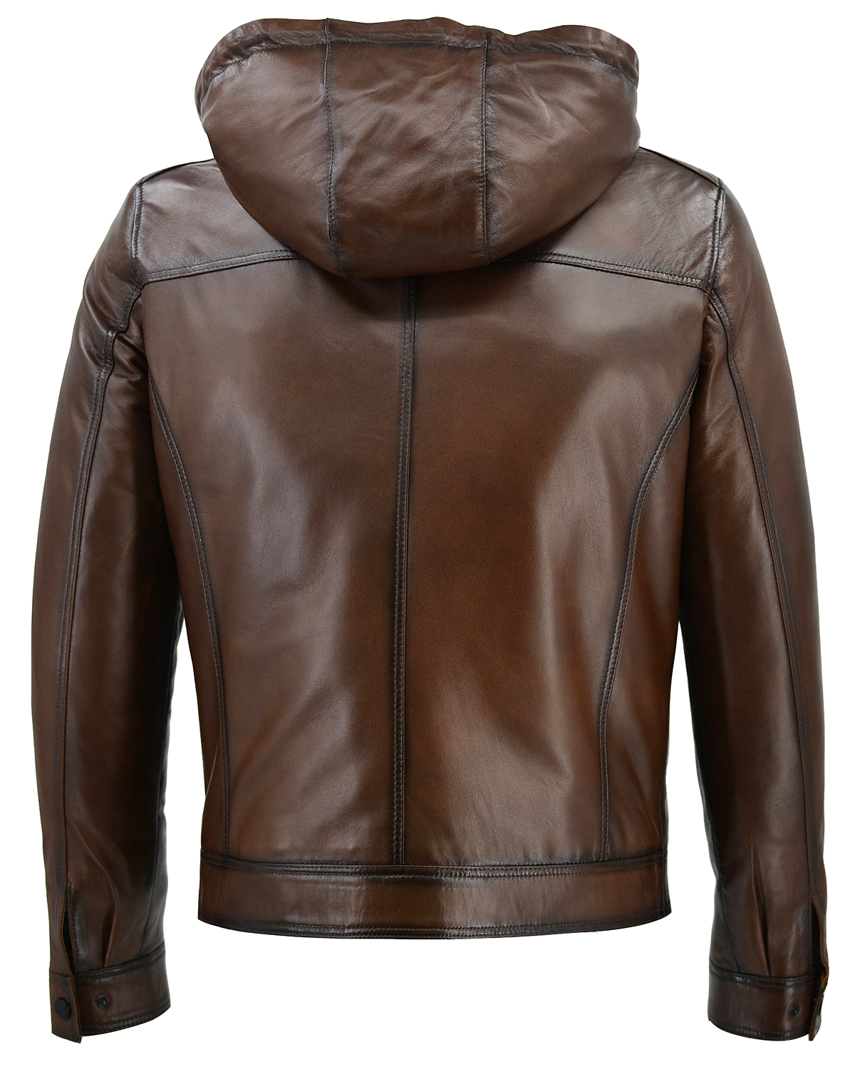 ΔΕΡΜΑΤΙΝΟ ΑΝΔΡΙΚΟ ΜΠΟΥΦΑΝ ΚΩΔΙΚΟΣ: 07-M-E-04HOOD-EC (BROWN-ANTIQUE) - Image 7