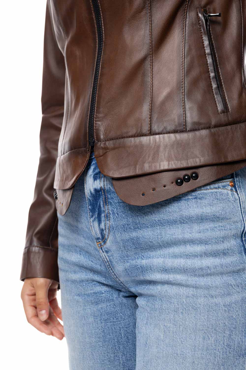 ΔΕΡΜΑΤΙΝΟ ΓΥΝΑΙΚΕΙΟ ΜΠΟΥΦΑΝ ΚΩΔΙΚΟΣ: 07-W-1389-EC (BROWN-ANTIQUE) - Image 6