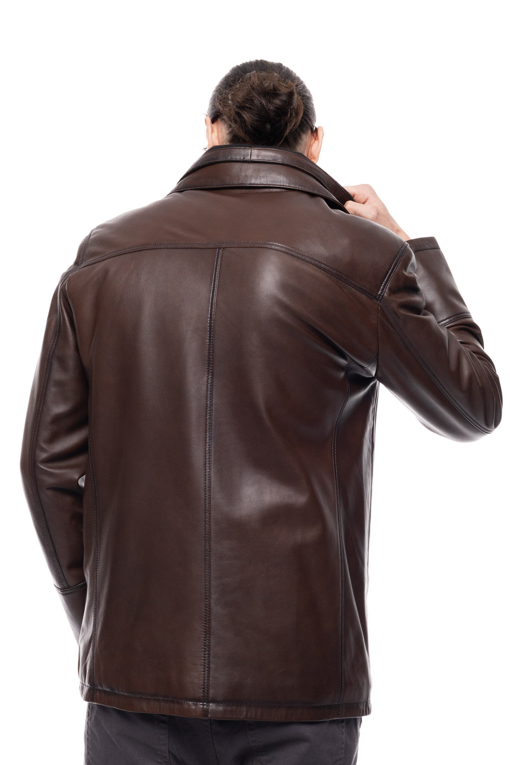 ΔΕΡΜΑΤΙΝΟ ΑΝΔΡΙΚΟ ΤΖΑΚΕΤ ΚΩΔΙΚΟΣ: 07-M-E-8328-EC (BROWN-ANTIQUE) - Image 5