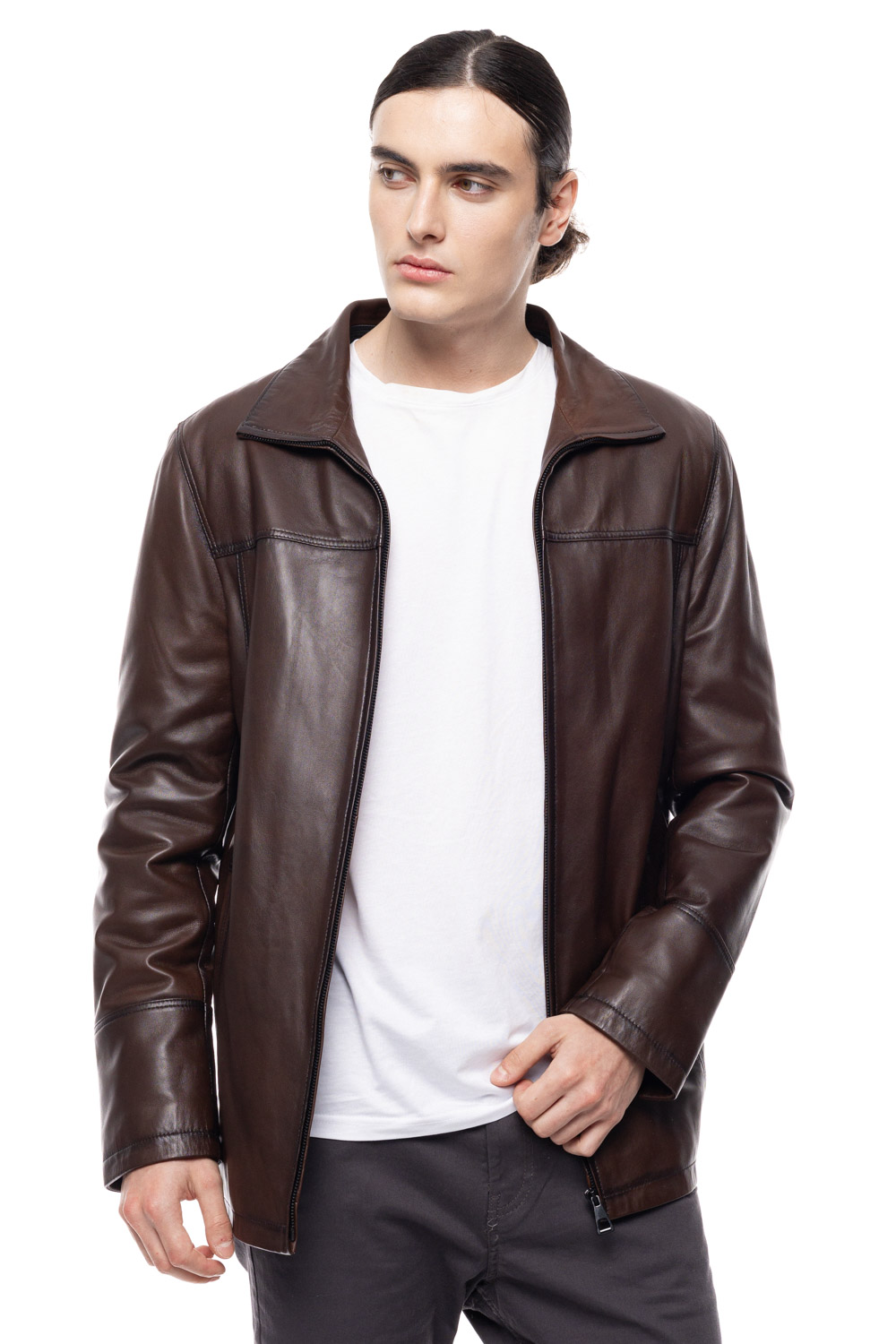 ΔΕΡΜΑΤΙΝΟ ΑΝΔΡΙΚΟ ΤΖΑΚΕΤ ΚΩΔΙΚΟΣ: 07-M-E-8328-EC (BROWN-ANTIQUE) - Image 7