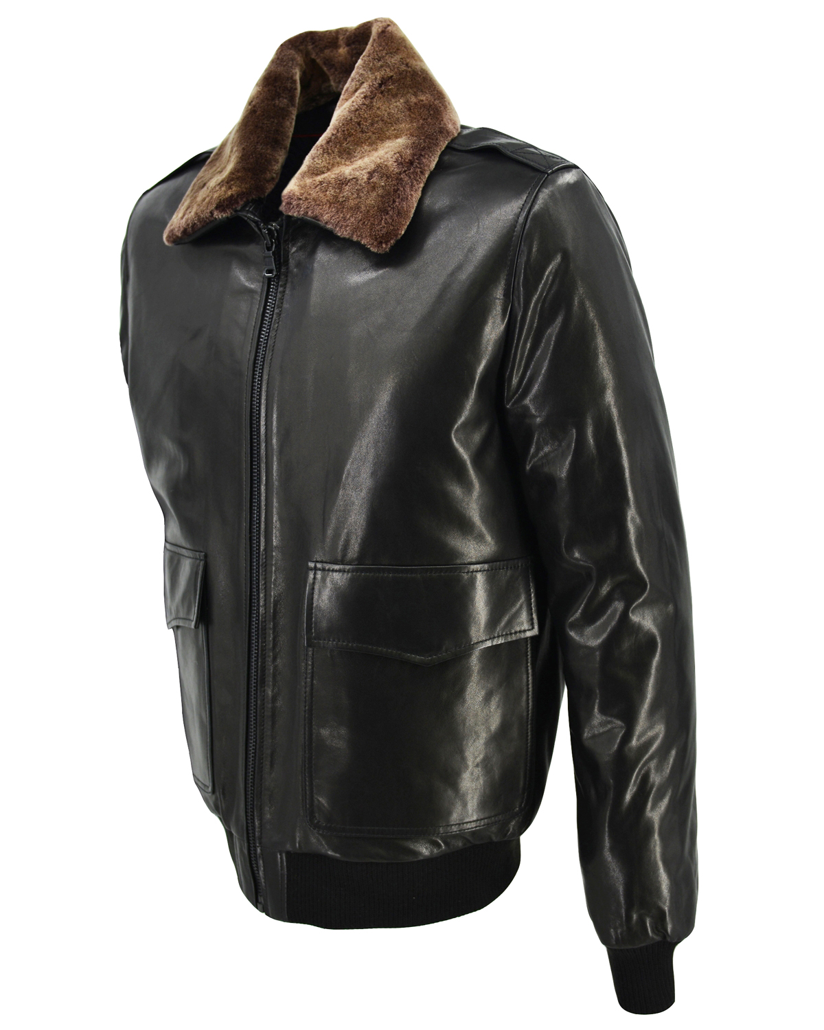 ΔΕΡΜΑΤΙΝΟ ΑΝΔΡΙΚΟ ΜΠΟΥΦΑΝ ΚΩΔΙΚΟΣ: 07-M-E-TOPGUN-VJT (BLACK) - Image 5