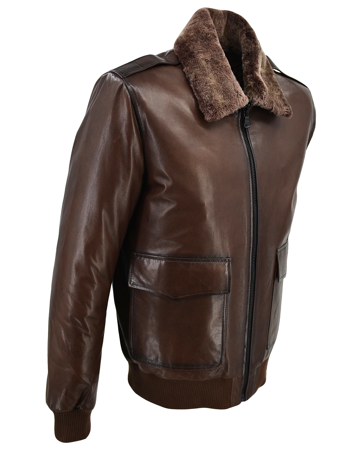 ΔΕΡΜΑΤΙΝΟ ΑΝΔΡΙΚΟ ΜΠΟΥΦΑΝ ΚΩΔΙΚΟΣ: 07-M-E-TOPGUN-VJT (BROWN-ANTIQUE) - Image 5