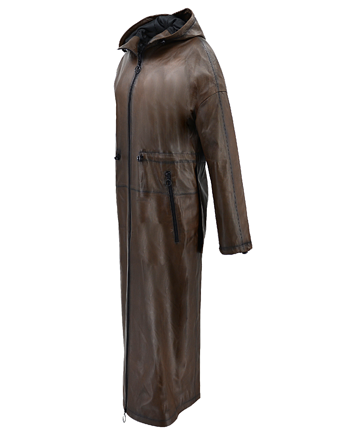 ΔΕΡΜΑΤΙΝΟ ΓΥΝΑΙΚΕΙΟ ΠΑΛΤΟ ΚΩΔΙΚΟΣ: 07-W-B-2188 (BROWN) - Image 6