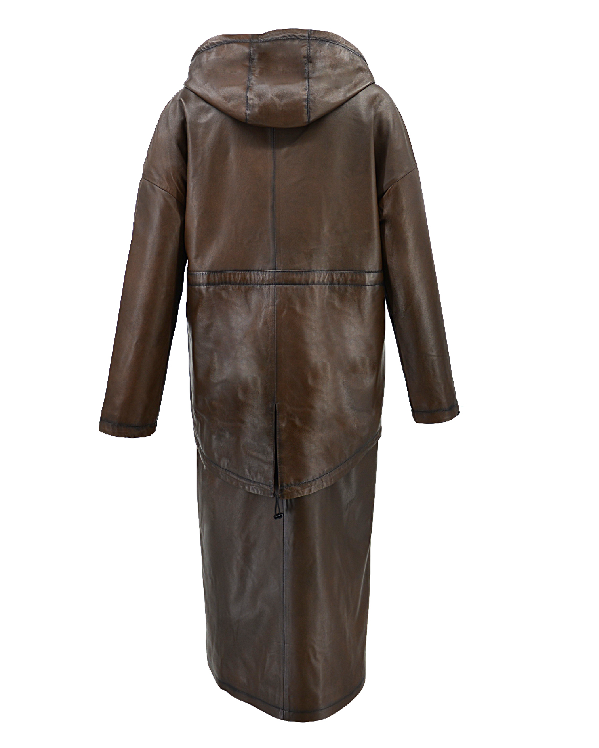 ΔΕΡΜΑΤΙΝΟ ΓΥΝΑΙΚΕΙΟ ΠΑΛΤΟ ΚΩΔΙΚΟΣ: 07-W-B-2188 (BROWN) - Image 8