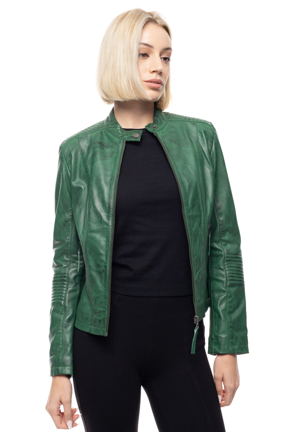 ΔΕΡΜΑΤΙΝΟ ΓΥΝΑΙΚΕΙΟ ΜΠΟΥΦΑΝ ΚΩΔΙΚΟΣ: 49-W-FRANCY (GREEN) - Image 6