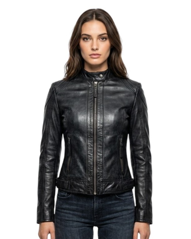 ΔΕΡΜΑΤΙΝΟ ΓΥΝΑΙΚΕΙΟ ΜΠΟΥΦΑΝ ΚΩΔΙΚΟΣ: 37-W-GRACE (BLACK) - Image 3