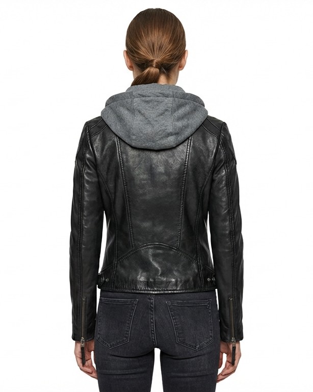 ΔΕΡΜΑΤΙΝΟ ΓΥΝΑΙΚΕΙΟ ΜΠΟΥΦΑΝ ΚΩΔΙΚΟΣ: 37-W-GRACE (BLACK) - Image 5