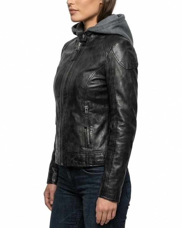 ΔΕΡΜΑΤΙΝΟ ΓΥΝΑΙΚΕΙΟ ΜΠΟΥΦΑΝ ΚΩΔΙΚΟΣ: 37-W-GRACE (BLACK) - Image 4