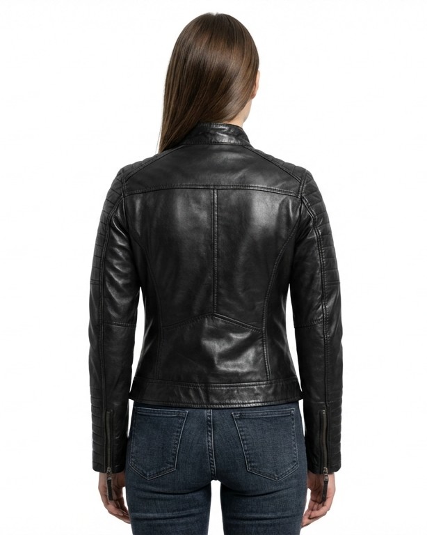 ΔΕΡΜΑΤΙΝΟ ΓΥΝΑΙΚΕΙΟ ΜΠΟΥΦΑΝ ΚΩΔΙΚΟΣ: 37-W-EMMA (BLACK) - Image 4