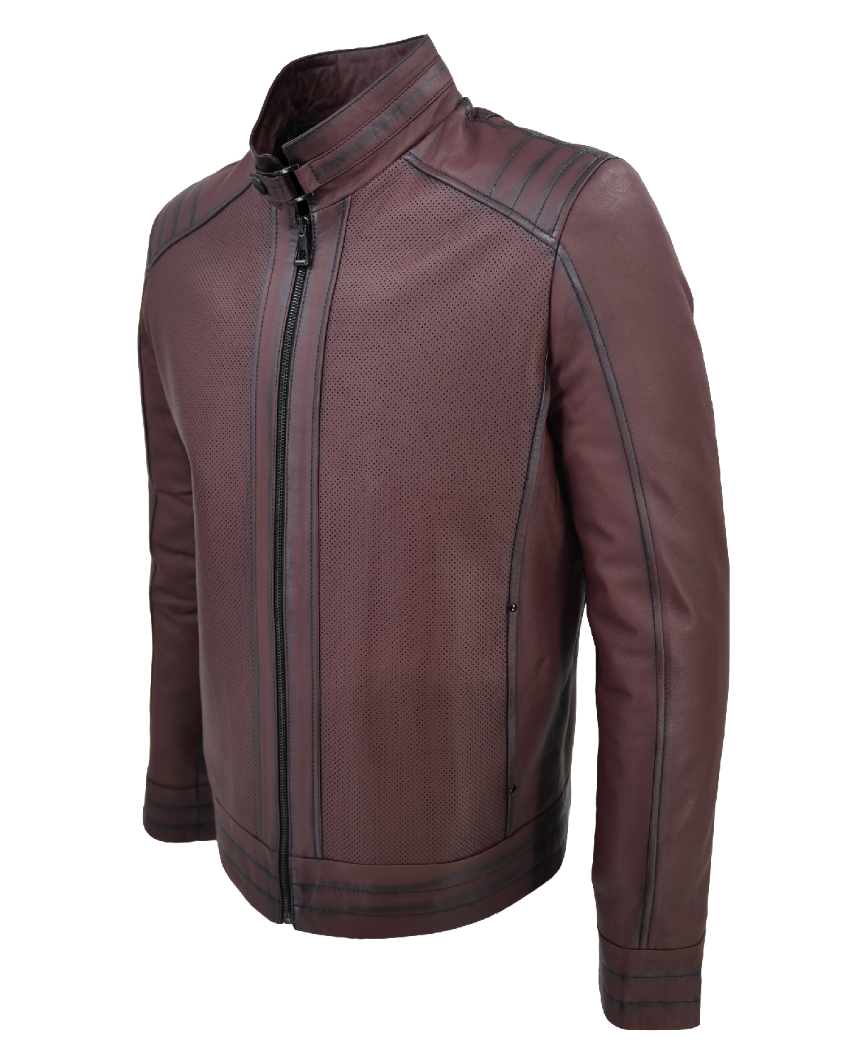ΔΕΡΜΑΤΙΝΟ ΑΝΔΡΙΚΟ ΜΠΟΥΦΑΝ ΚΩΔΙΚΟΣ: 07-M-602NOZIP-EC (BORDEUX T.) - Image 4