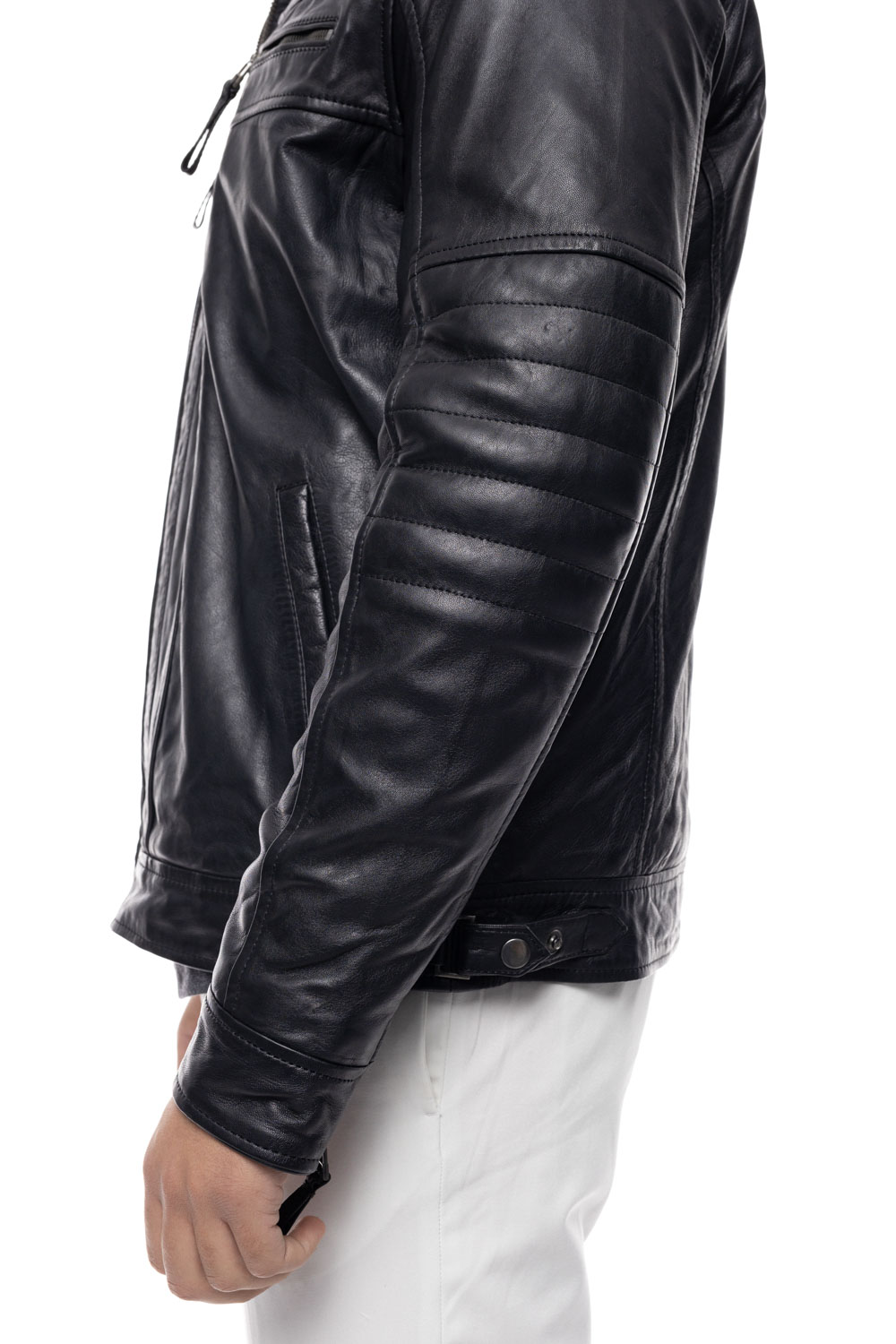 ΔΕΡΜΑΤΙΝΟ ΑΝΔΡΙΚΟ ΜΠΟΥΦΑΝ ΚΩΔΙΚΟΣ: 37-M-JACKSON (BLACK) - Image 6