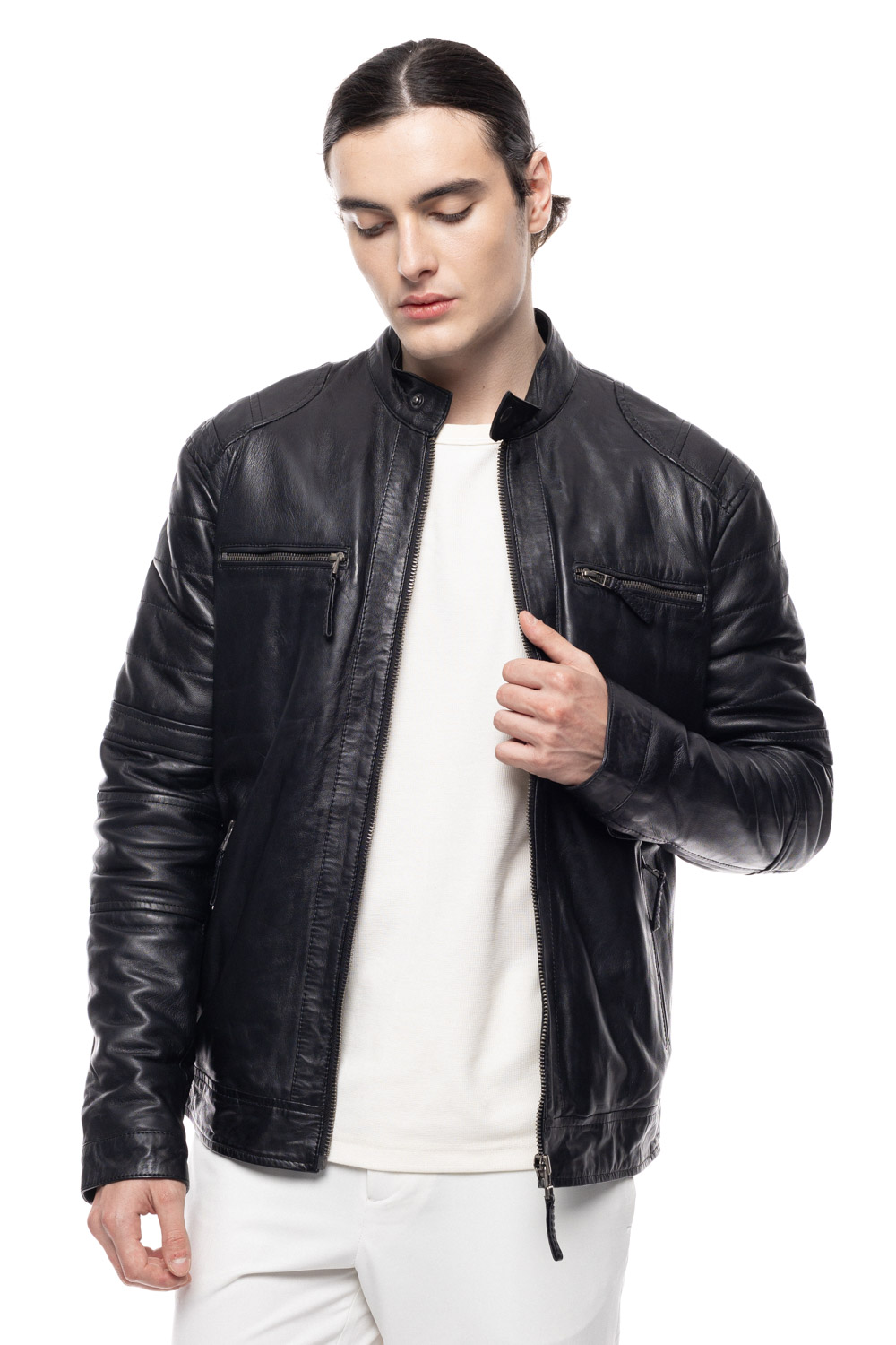 ΔΕΡΜΑΤΙΝΟ ΑΝΔΡΙΚΟ ΜΠΟΥΦΑΝ ΚΩΔΙΚΟΣ: 37-M-WILLIAM (BLACK) - Image 6
