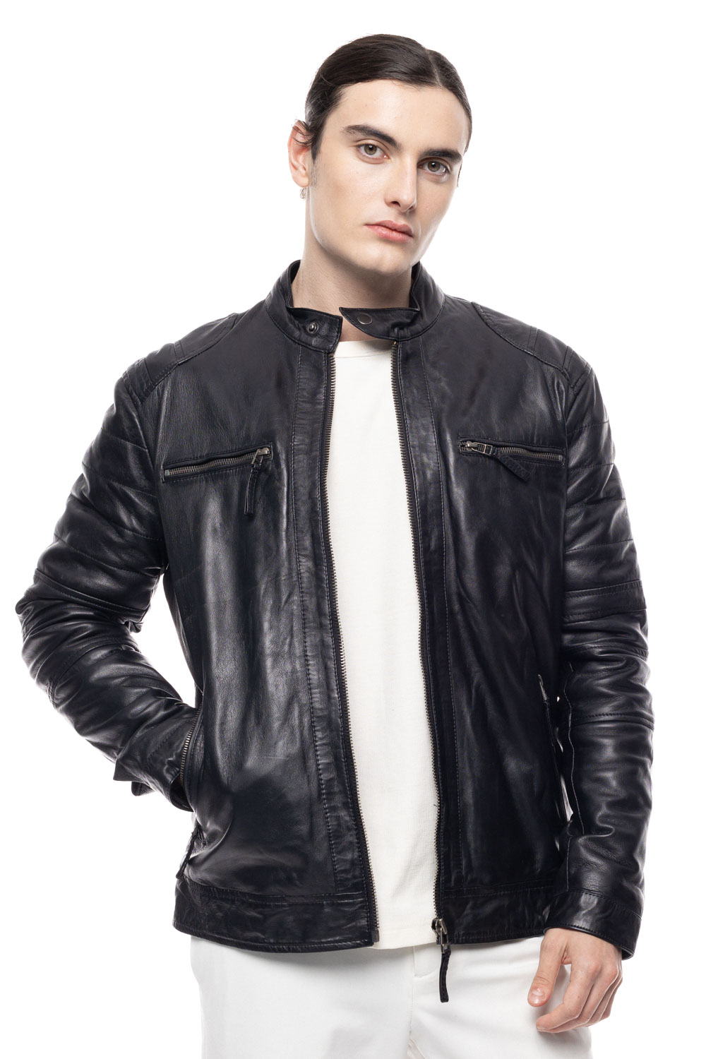 ΔΕΡΜΑΤΙΝΟ ΑΝΔΡΙΚΟ ΜΠΟΥΦΑΝ ΚΩΔΙΚΟΣ: 37-M-WILLIAM (BLACK) - Image 7