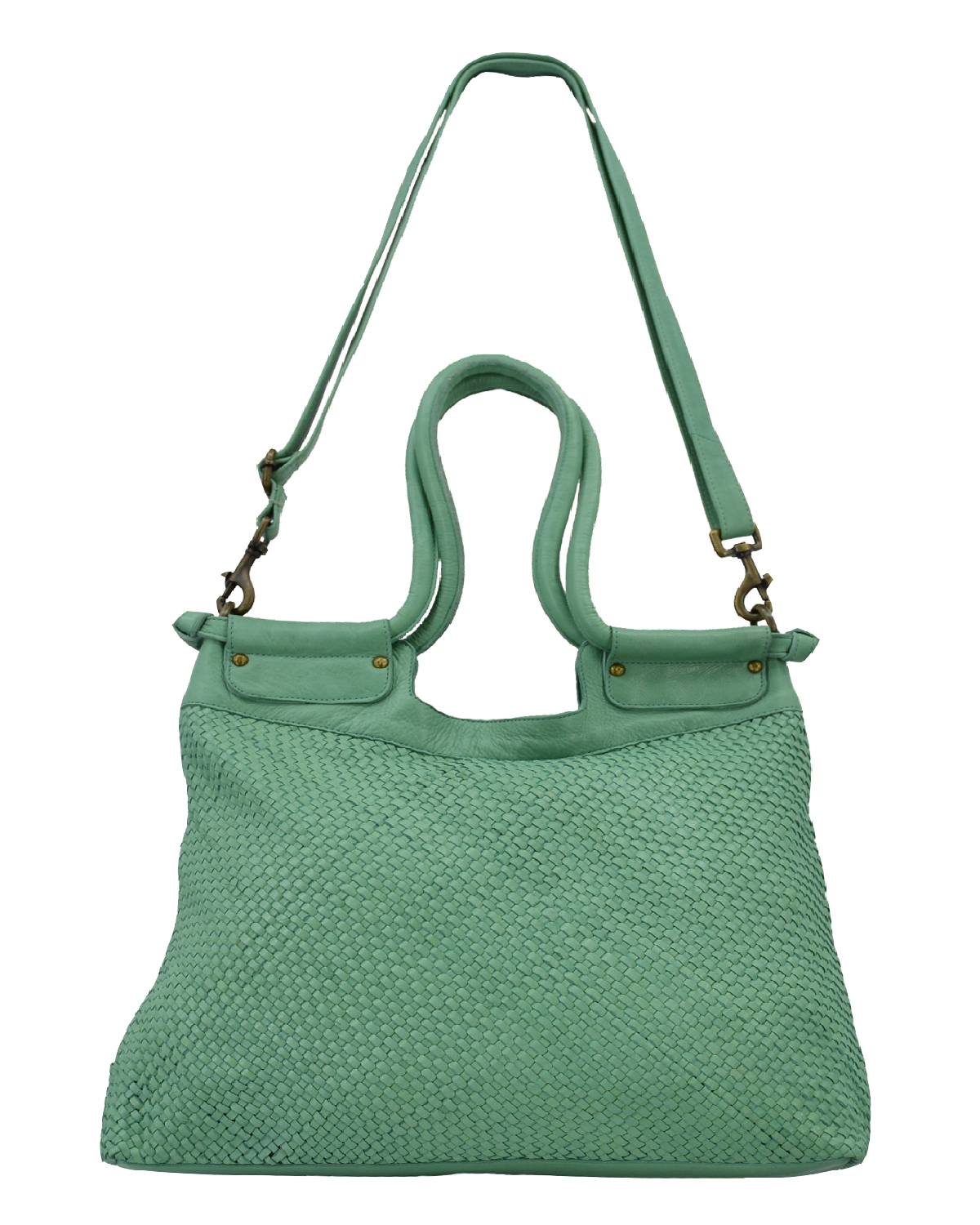 ΔΕΡΜΑΤΙΝΗ ΓΥΝΑΙΚΕΙΑ ΤΣΑΝΤΑ ΚΩΔΙΚΟΣ: 04-BAG-ILBS-6198 (VERDE-AQUA) - Image 3