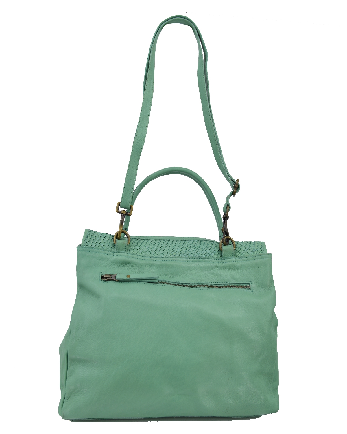 ΔΕΡΜΑΤΙΝΗ ΓΥΝΑΙΚΕΙΑ ΤΣΑΝΤΑ ΚΩΔΙΚΟΣ: 04-BAG-ILBS-6200 (VERDE-AQUA) - Image 5