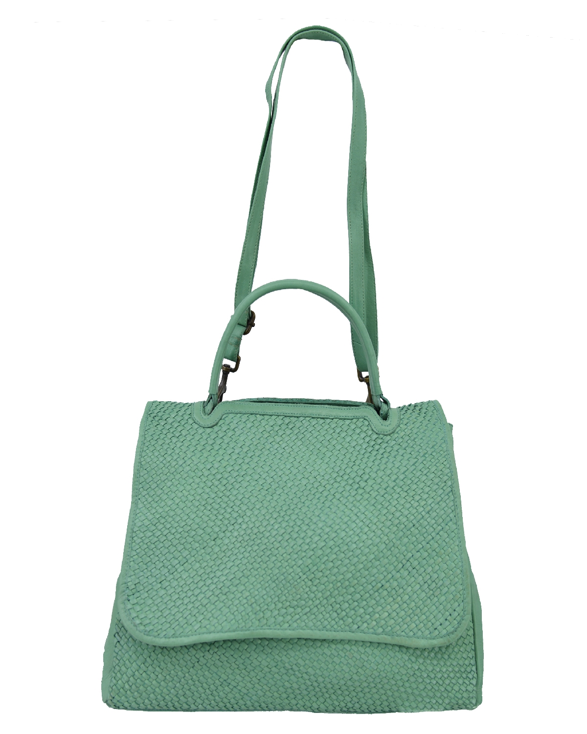 ΔΕΡΜΑΤΙΝΗ ΓΥΝΑΙΚΕΙΑ ΤΣΑΝΤΑ ΚΩΔΙΚΟΣ: 04-BAG-ILBS-6200 (VERDE-AQUA) - Image 3