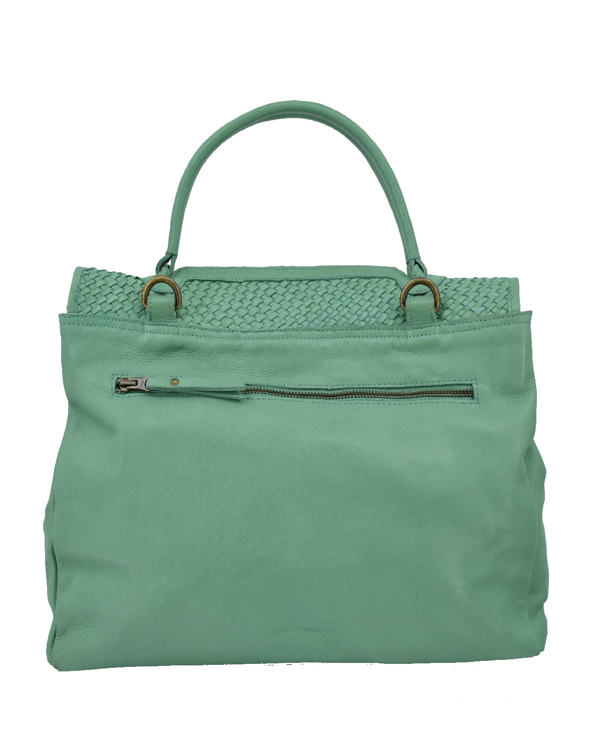 ΔΕΡΜΑΤΙΝΗ ΓΥΝΑΙΚΕΙΑ ΤΣΑΝΤΑ ΚΩΔΙΚΟΣ: 04-BAG-ILBS-6200 (VERDE-AQUA) - Image 4