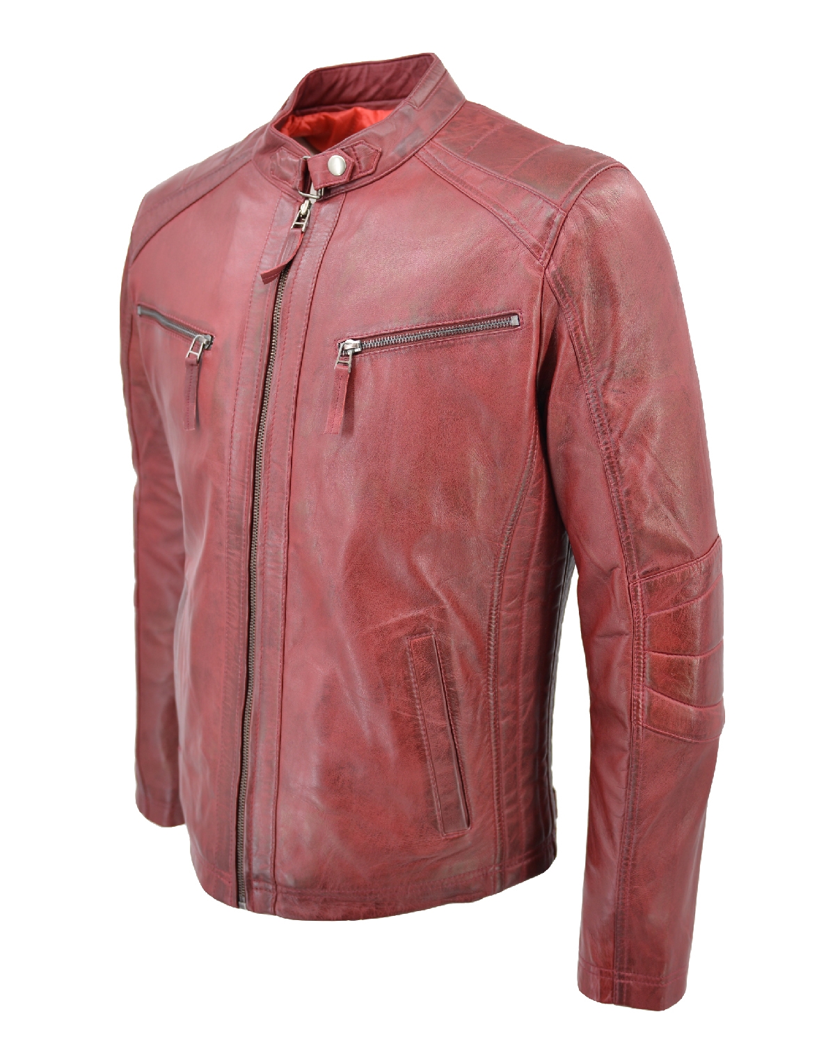 ΔΕΡΜΑΤΙΝΟ ΑΝΔΡΙΚΟ ΜΠΟΥΦΑΝ ΚΩΔΙΚΟΣ: 14-M-TOMMY-2 (RED) - Image 3