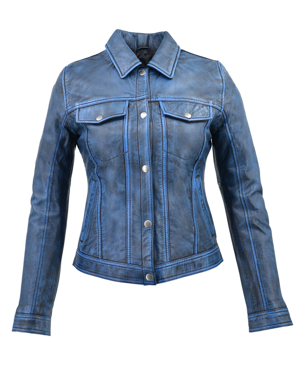 ΔΕΡΜΑΤΙΝΟ ΓΥΝΑΙΚΕΙΟ ΜΠΟΥΦΑΝ ΚΩΔΙΚΟΣ: 14-W-ADRIANA (DENIM) - Image 5