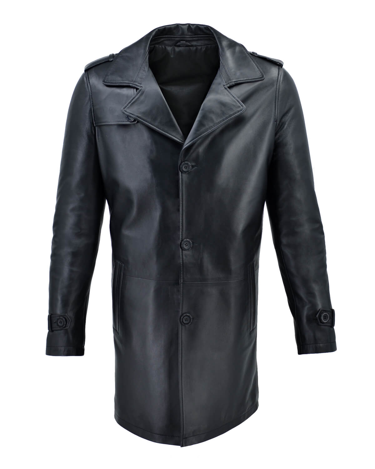 ΔΕΡΜΑΤΙΝΟ ΑΝΔΡΙΚΟ ΗΜΙΠΑΛΤΟ ΚΩΔΙΚΟΣ: 07-M-MAN-1 (BLACK)