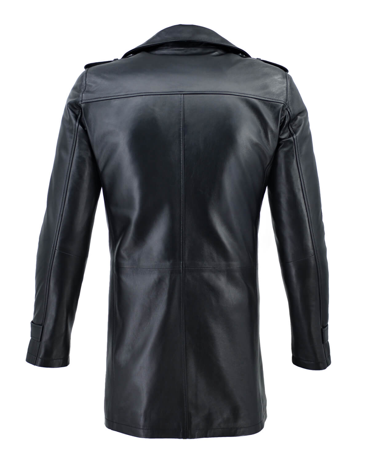 ΔΕΡΜΑΤΙΝΟ ΑΝΔΡΙΚΟ ΗΜΙΠΑΛΤΟ ΚΩΔΙΚΟΣ: 07-M-MAN-1 (BLACK) - Image 5