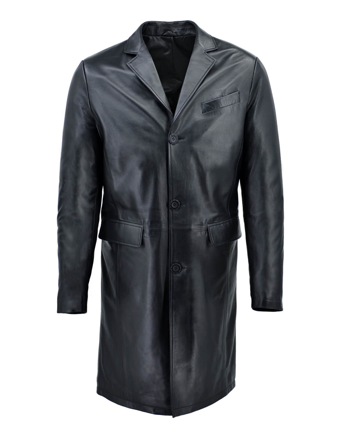 ΔΕΡΜΑΤΙΝΟ ΑΝΔΡΙΚΟ ΗΜΙΠΑΛΤΟ ΚΩΔΙΚΟΣ: 07-M-MAN-2 (BLACK)