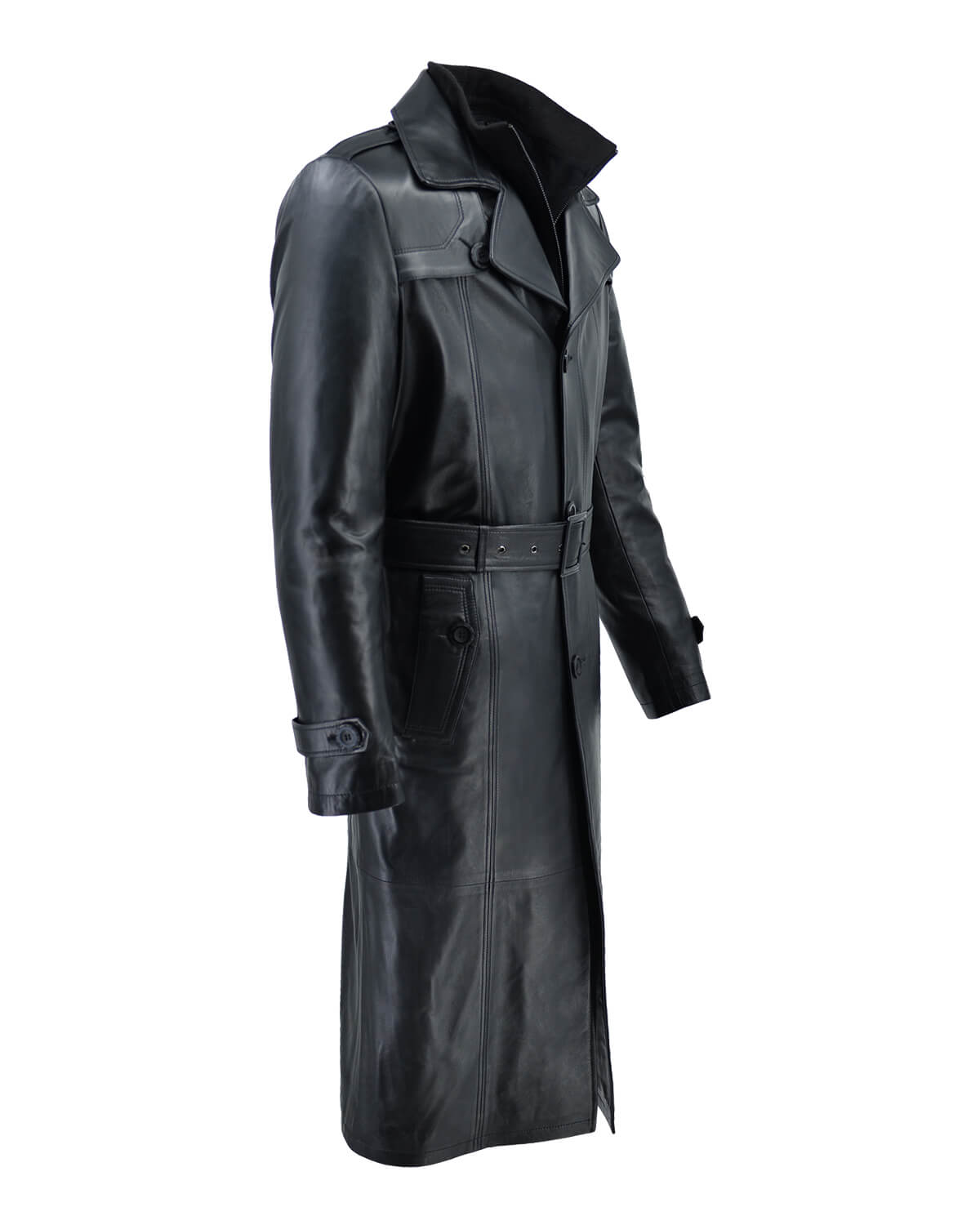 ΔΕΡΜΑΤΙΝΟ ΑΝΔΡΙΚΟ ΗΜΙΠΑΛΤΟ ΚΩΔΙΚΟΣ: 07-M-MAN-3 (BLACK) - Image 5