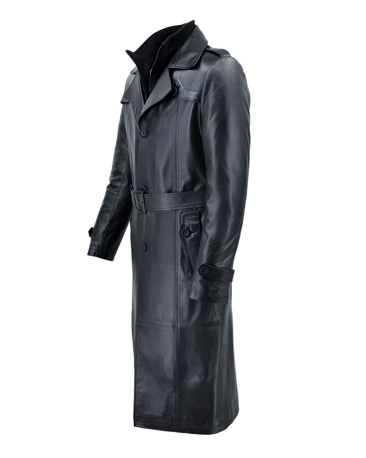 ΔΕΡΜΑΤΙΝΟ ΑΝΔΡΙΚΟ ΗΜΙΠΑΛΤΟ ΚΩΔΙΚΟΣ: 07-M-MAN-3 (BLACK) - Image 8