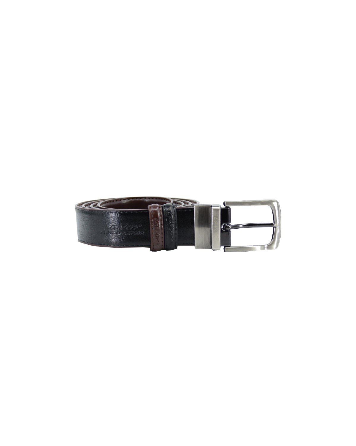 ΔΕΡΜΑΤΙΝΗ ΖΩΝΗ ΔΙΠΛΗΣ ΟΨΗΣ ΚΩΔΙΚΟΣ: 29-BELT-1-103 (BROWN-BLACK) - Image 4