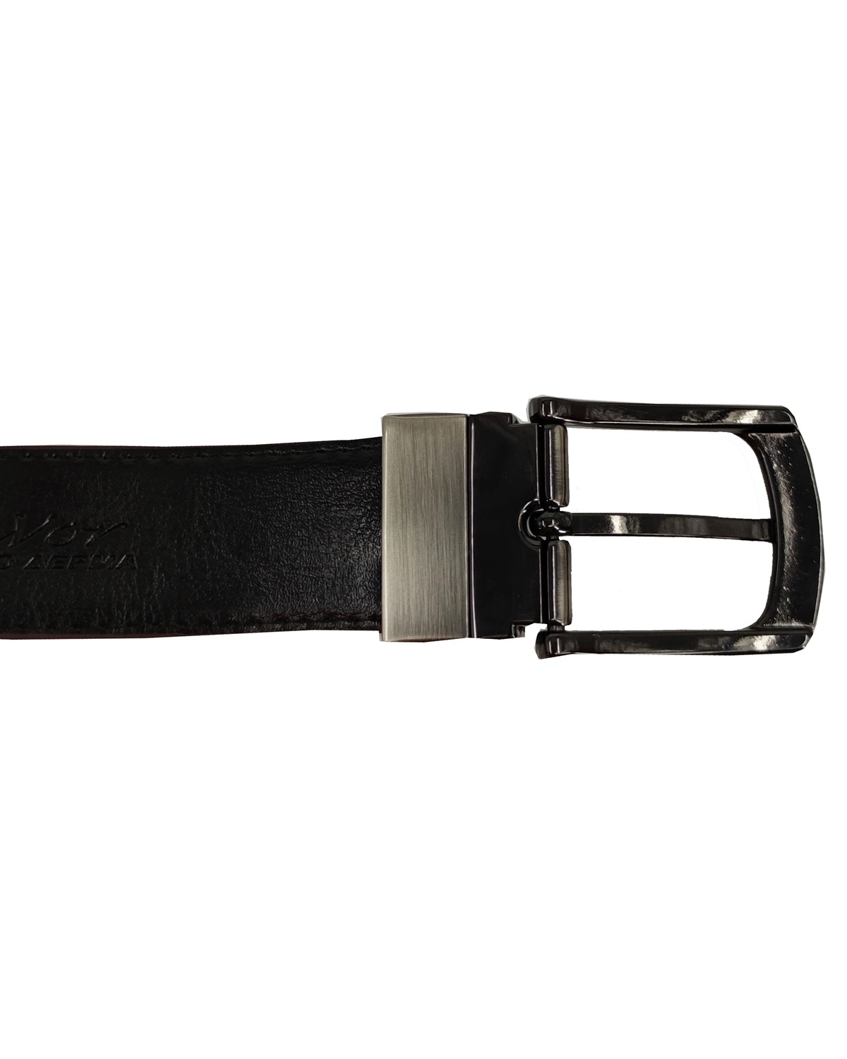 ΔΕΡΜΑΤΙΝΗ ΖΩΝΗ ΔΙΠΛΗΣ ΟΨΗΣ ΚΩΔΙΚΟΣ: 29-BELT-1-103 (BROWN-BLACK) - Image 9