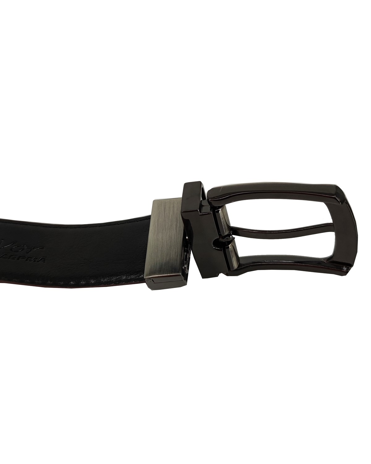 ΔΕΡΜΑΤΙΝΗ ΖΩΝΗ ΔΙΠΛΗΣ ΟΨΗΣ ΚΩΔΙΚΟΣ: 29-BELT-1-103 (BROWN-BLACK) - Image 10