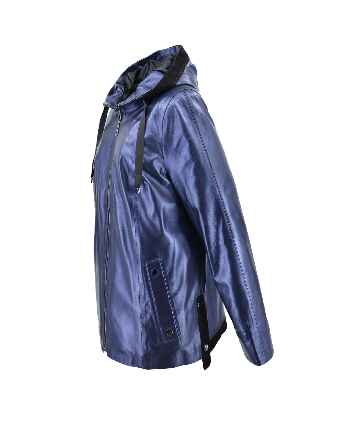 ΔΕΡΜΑΤΙΝΗ ΓΥΝΑΙΚΕΙΑ ΖΑΚΕΤΑ ΚΩΔΙΚΟΣ: 45S-W-M108 (BLUE) - Image 3
