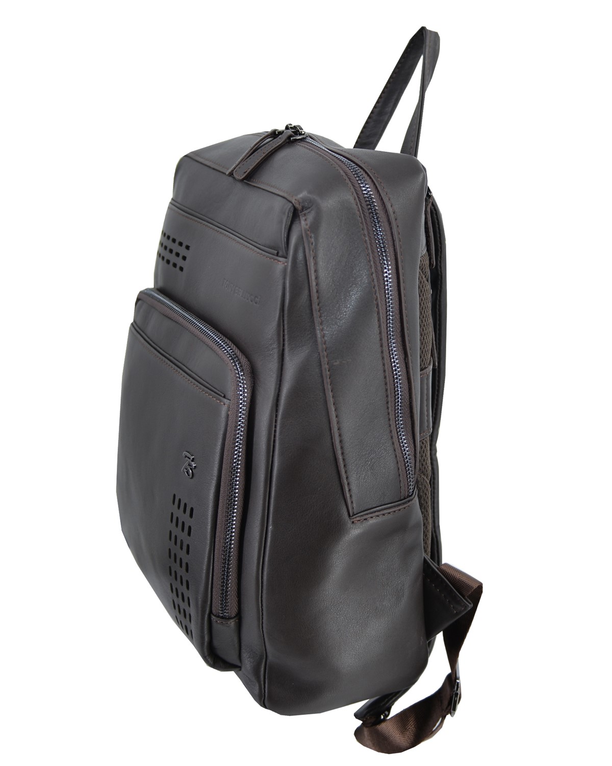ΔΕΡΜΑΤΙΝΗ ΑΝΔΡΙΚΗ ΤΣΑΝΤΑ (BACK PACK) ΚΩΔΙΚΟΣ: 44S-BAG-T5216-4 (BROWN) - Image 4